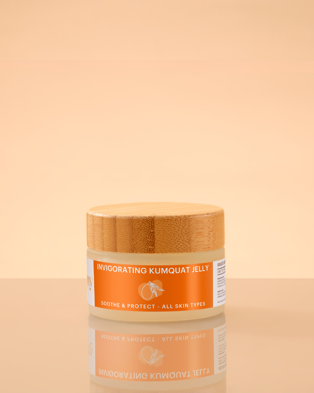 Texture gelée revigorante kumquat Bloomy Cosmetics – soin léger peaux déshydratées
